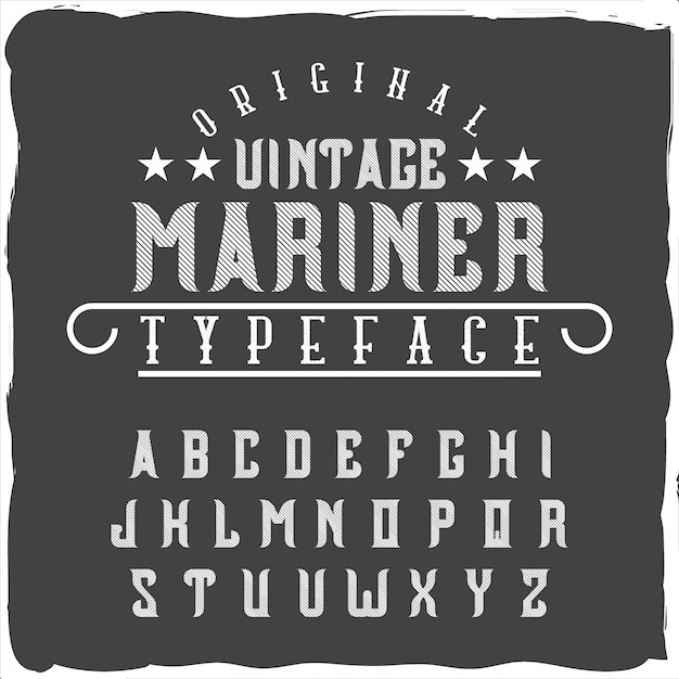 Ursprüngliche alphabet schriftart