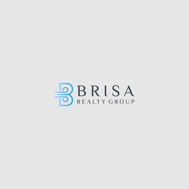 Ursprüngliche b-logo-designvorlage für immobiliengruppe