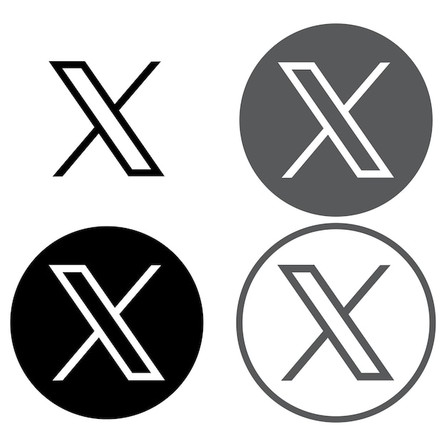 Vektor ursprüngliche und runde social-media-symbole oder social-network-logos flache vektor-symbolen-satz-sammlung
