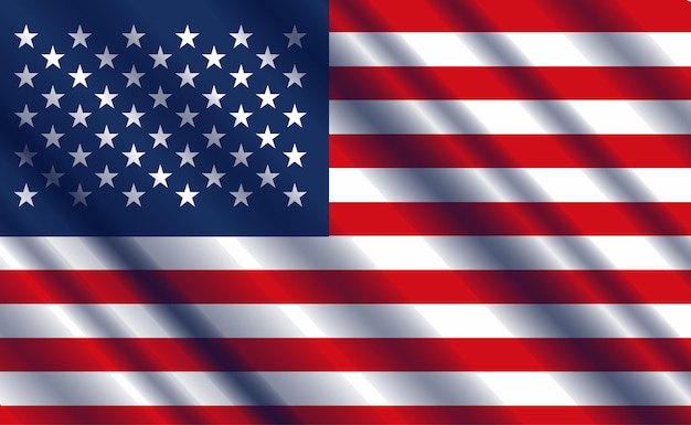 USA-Flaggenentwurfs-Vektorillustration