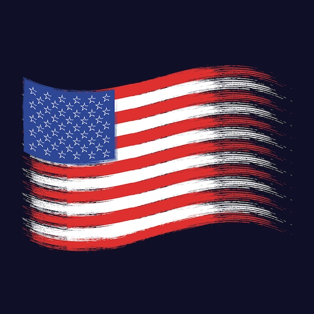 Usa-flaggenvektor bild der us-flagge