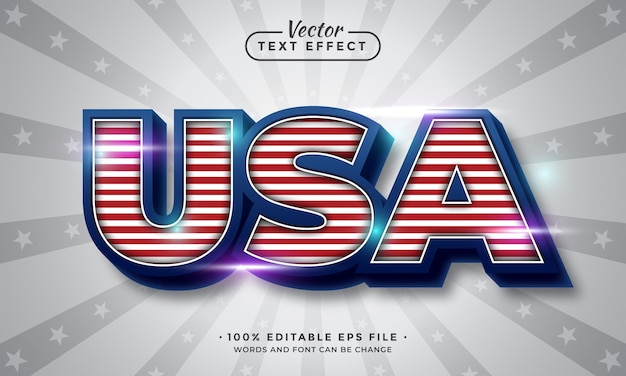 Vektor usa-texteffekt