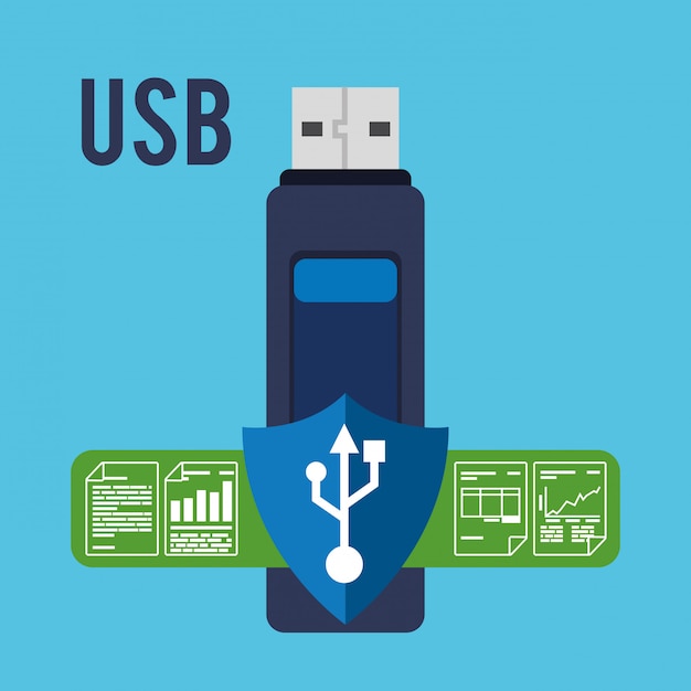 Vektor usb-design