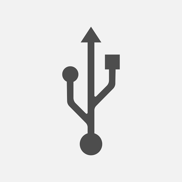 Usb-symbol vektor-illustration