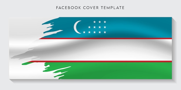 Usbekistan-flaggen-facebock-cover-vorlage backgrond