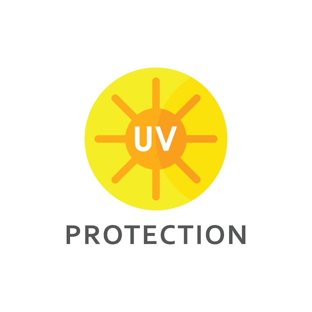 Vektor uv-schutz-vektorsymbol ultraviolettes logo