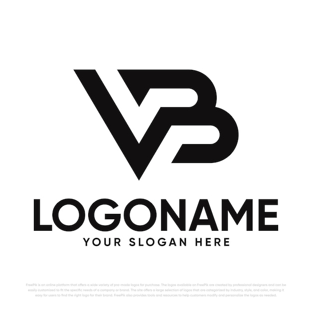 V b logo-design