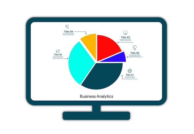 Vactor Data Analytics-Kreisdiagramm-Dashboard