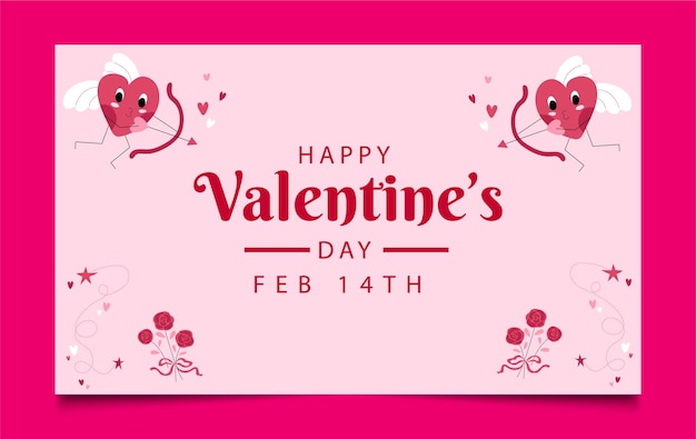 Valentinstag-Banner-Design