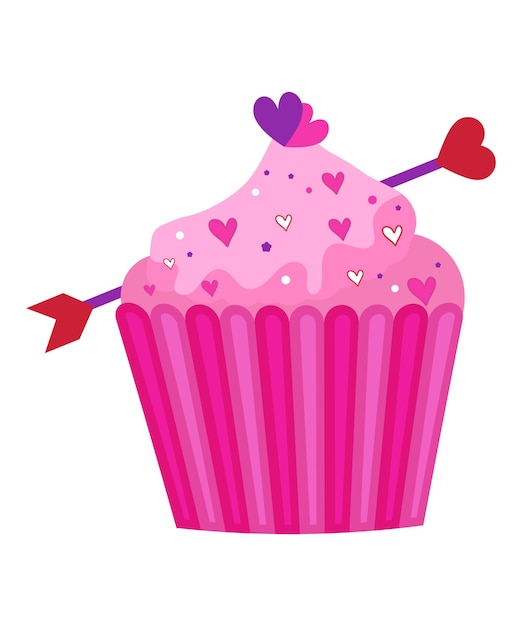 Valentinstag-cupcake