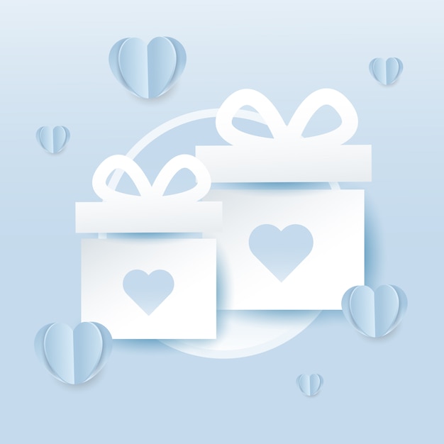 Valentinstag geschenk-box-symbol