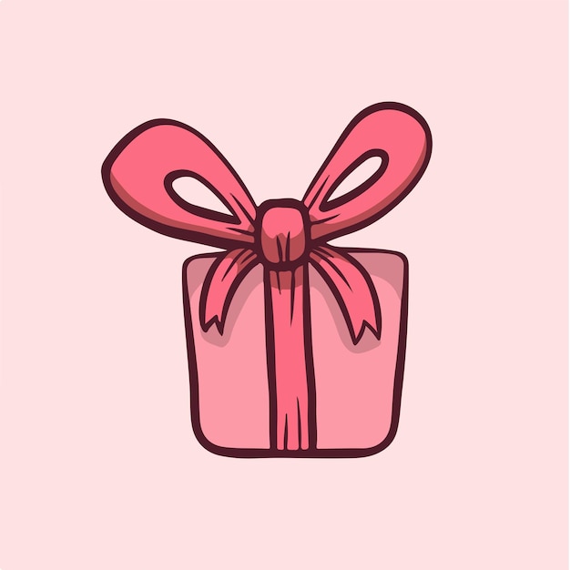 Valentinstag geschenkbox symbol social media post vektor illustration