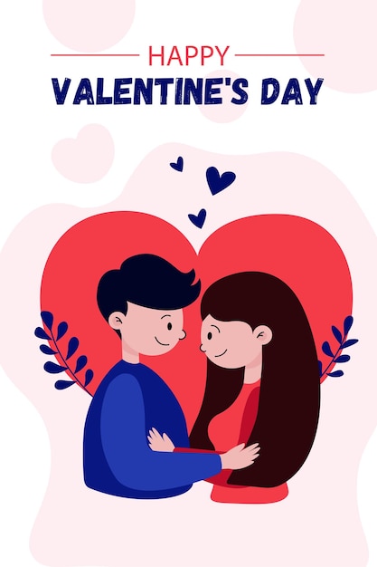 Valentinstag-Grußkarte Vektor romantische Karte für alle Liebhaber