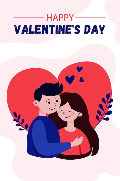 Valentinstag-Grußkarte Vektor romantische Karte für alle Liebhaber