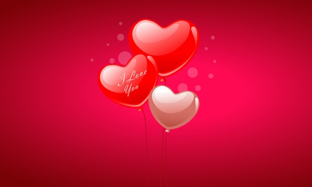 Valentinstag herz baloons
