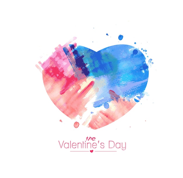 Valentinstag-Herz-Hintergrund, Vektor-Illustration.