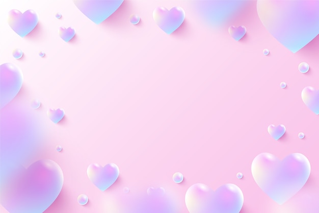 Valentinstag Hintergrund mit Farbverlauf