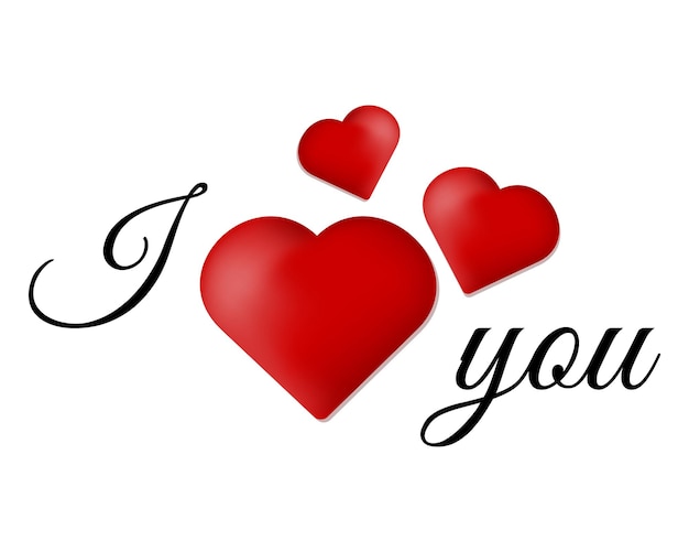 Valentinstag Hintergrund mit Herzen und Inschrift. Vektorillustration. Banner, Tapete, Flyer.