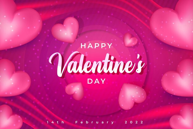 Valentinstag Hintergrund und Herzform