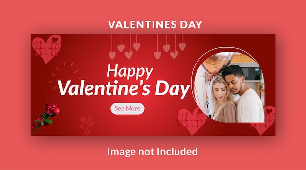 Valentinstag horizontale banner