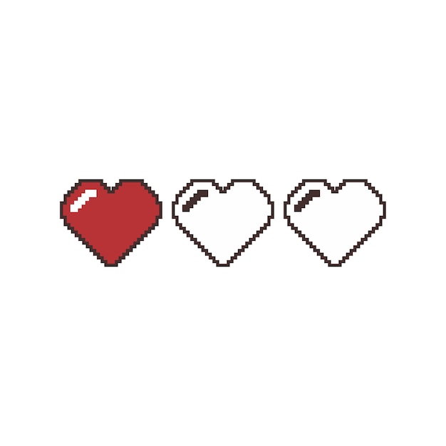 Valentinstag-Pixelkunstvektor