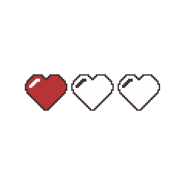 Valentinstag-pixelkunstvektor