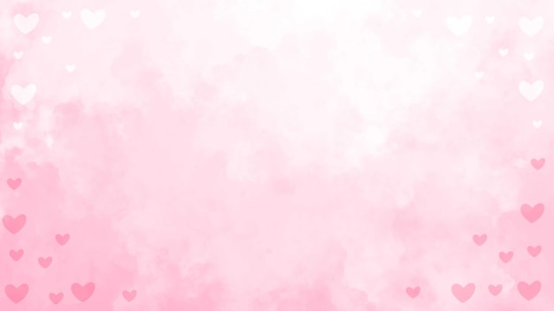 Valentinstag rosa Aquarell-Hintergrund mit Textur