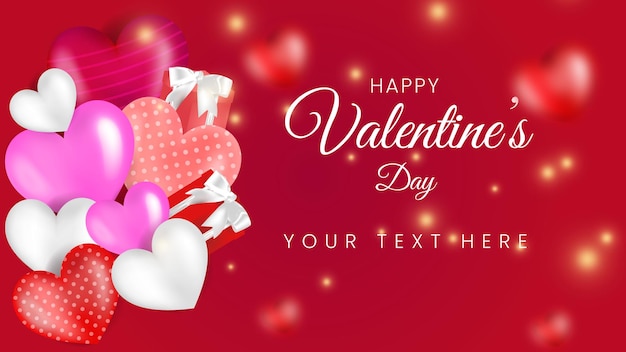 Valentinstag schöne vektor-hintergrund-design