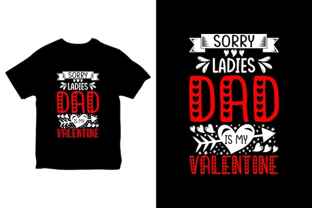 Vektor valentinstag-t-shirt-design für valentinstag-liebhaber