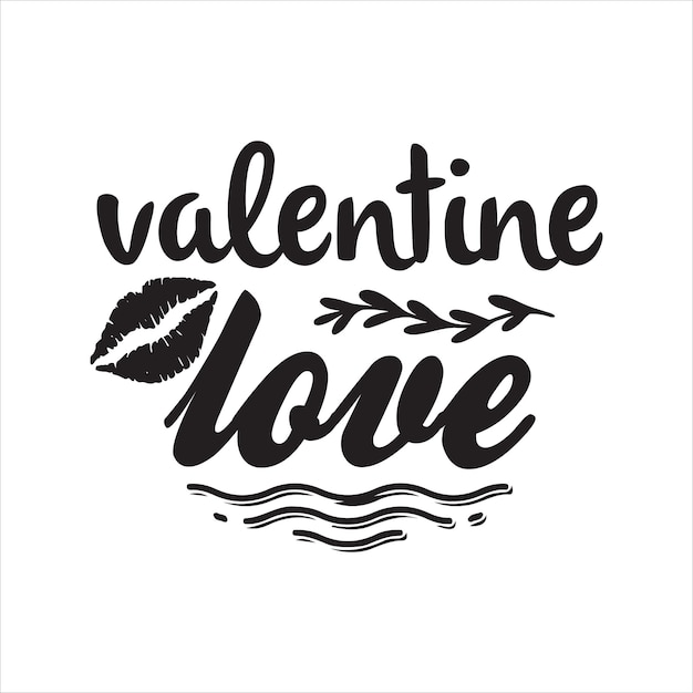 Vektor valentinstag-t-shirt-design, svg-schnittdatei, kostenloser download