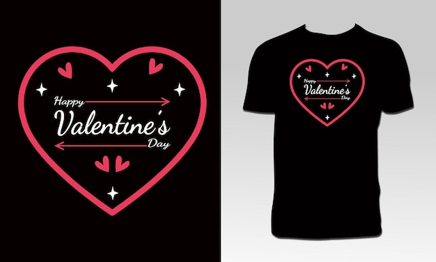 Valentinstag-t-shirt-design-vektor