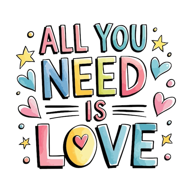 Valentinstag Typografie Design Set für T-Shirt