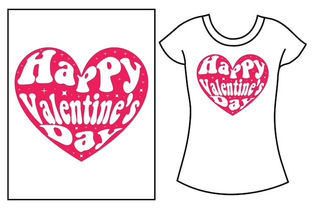 Vektor valentinstag typografie geschenk t-shirt design