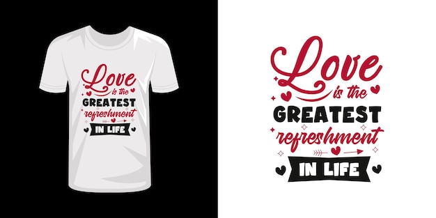 Valentinstag-Typografie-T-Shirt-Design