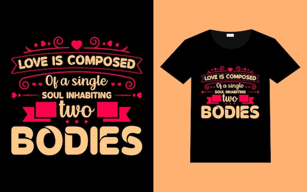 Valentinstag-Typografie zitiert T-Shirt-Design romantische Schriftzüge der Liebe