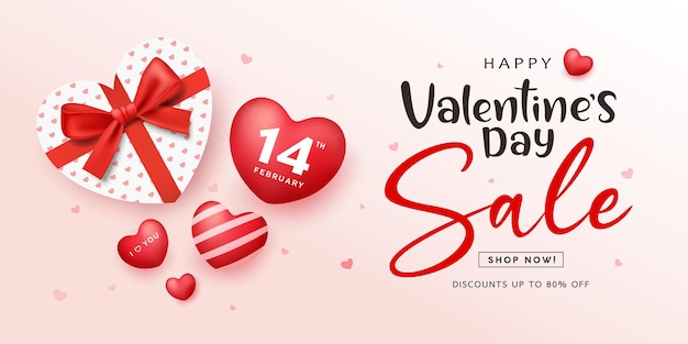 Valentinstag Verkauf, Geschenkbox Herzform rotes Band und Herz