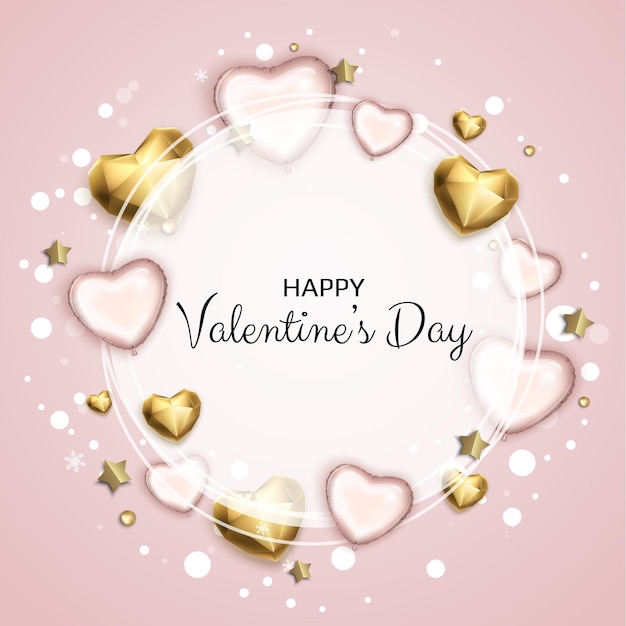Valentinstag-Verkaufshintergrund mit Herz Universeller Vektorhintergrund für Poster-Banner-Flyer-Karte