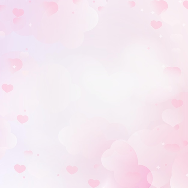 Valentinstaghintergrund mit rosa Herzen Vektorillustration