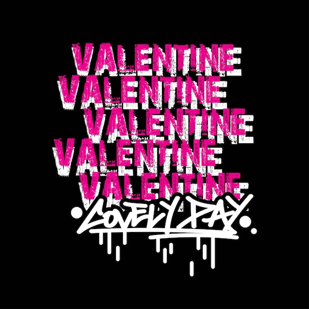 Vektor valentinstagskleidung t-shirt design-vektor