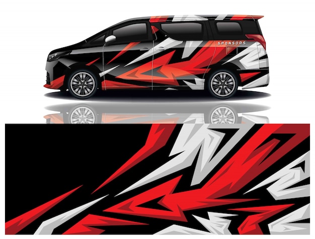 Van aufkleber wrap design