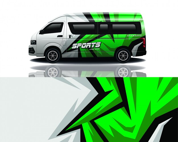 Van aufkleber wrap design