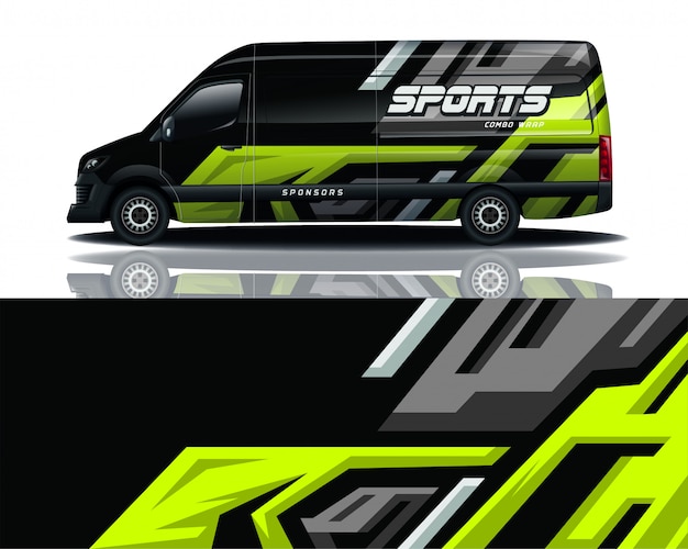 Van aufkleber wrap design