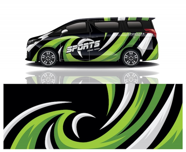 Van auto aufkleber wrap design