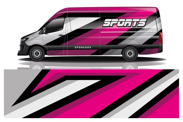 Van auto aufkleber wrap illustration