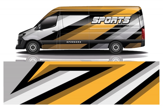 Van auto aufkleber wrap illustration