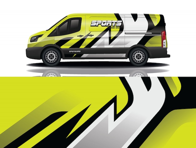 Van auto aufkleber wrap illustration