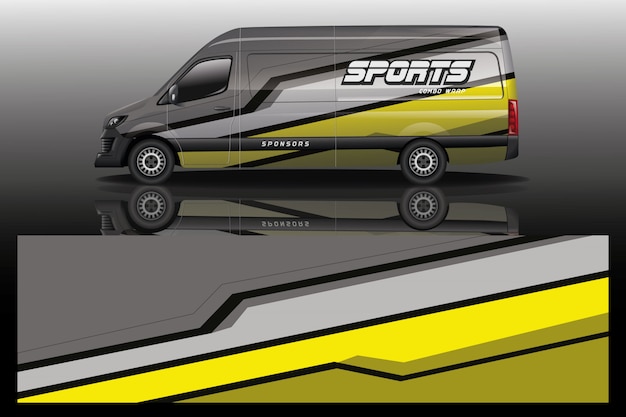 Van auto aufkleber wrap illustration