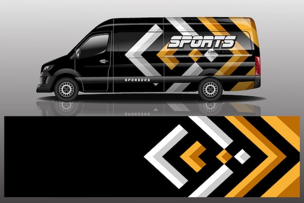 Van auto aufkleber wrap illustration