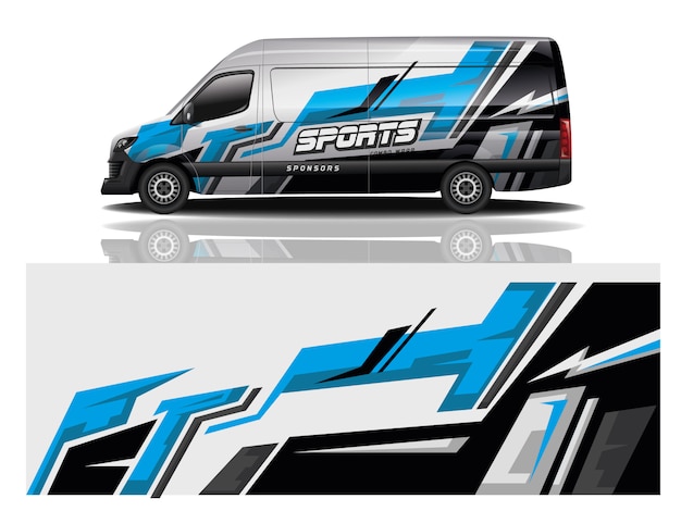 Van car wrap design für unternehmen