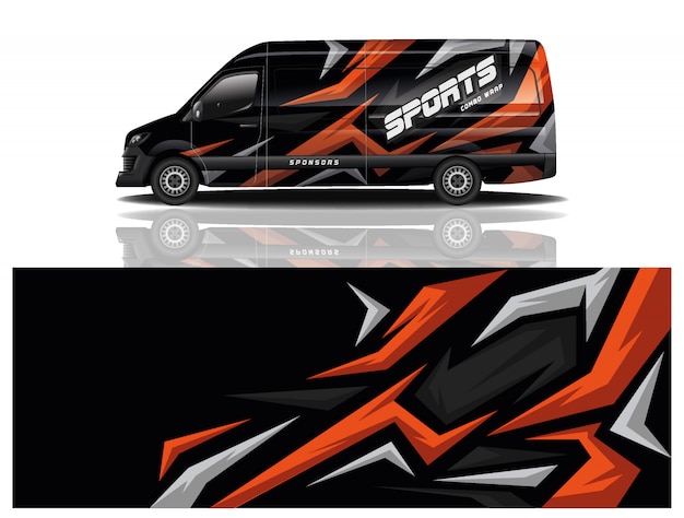 Van car wrap design